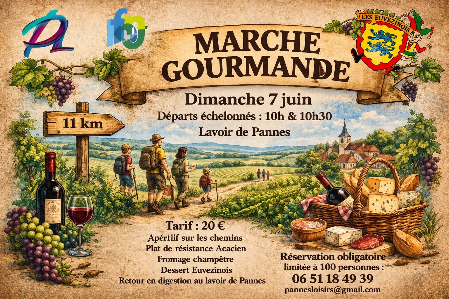 Marche gourmande de Pannes, Essey-et-Maizerais et Euvezin