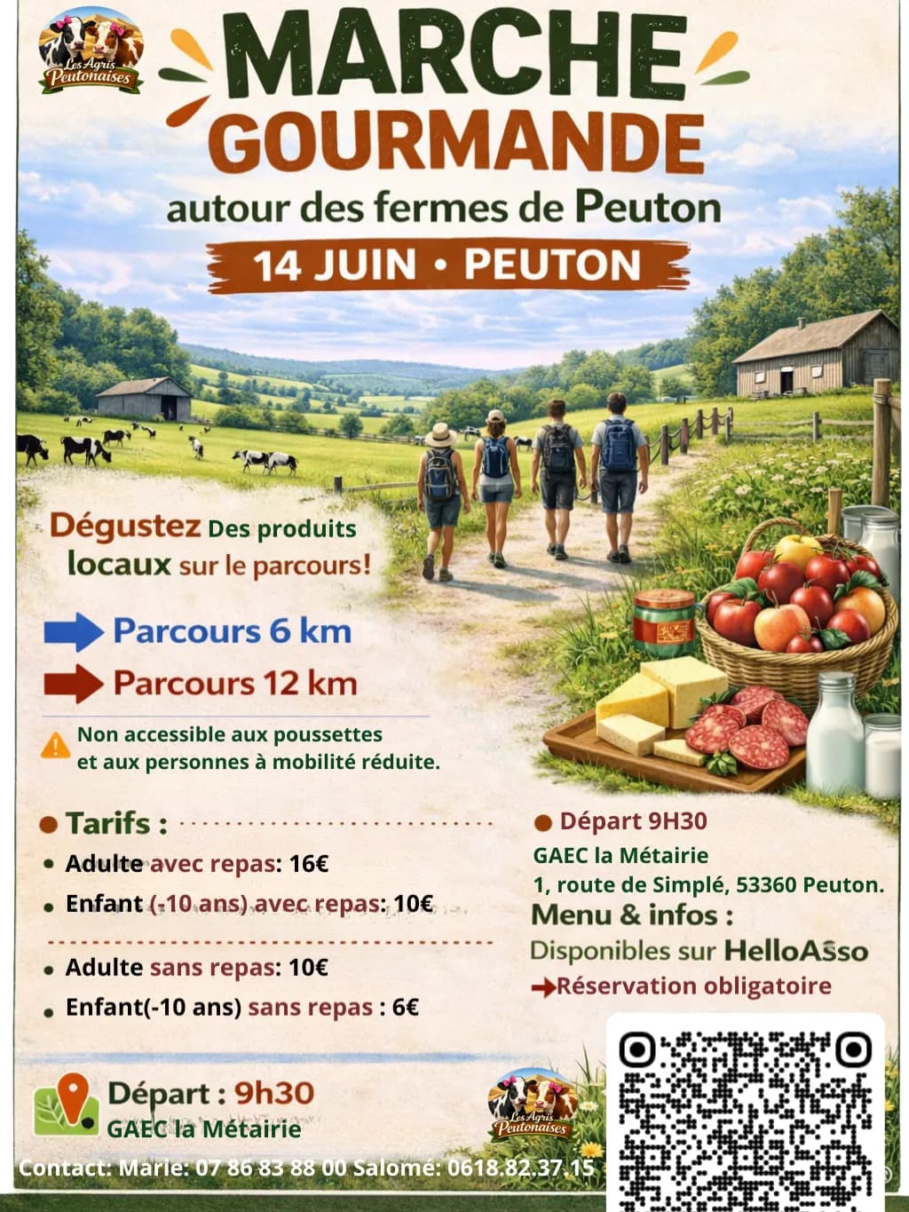 Marche gourmande autour des fermes de Peuton